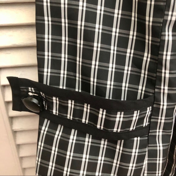 Black and White Plaid/Checkered Jacket, Size 10 - Picture 5 of 6